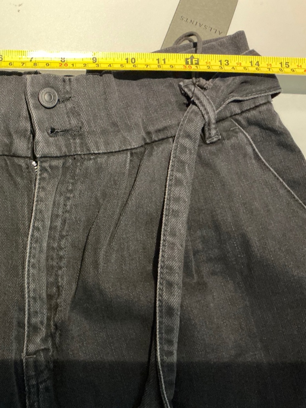 NWT All Saints Ralita Paperbag Waist Jeans - Picture 9 of 9